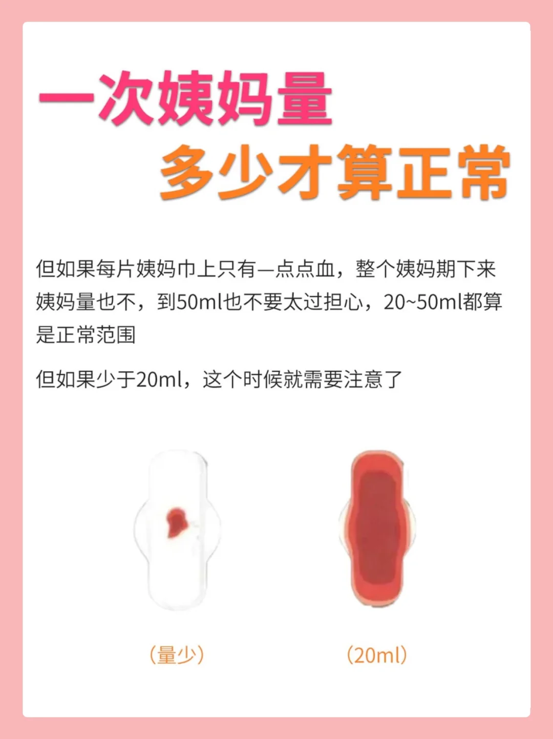 月经量多少算正常(月经量多少算正常怎么衡量)