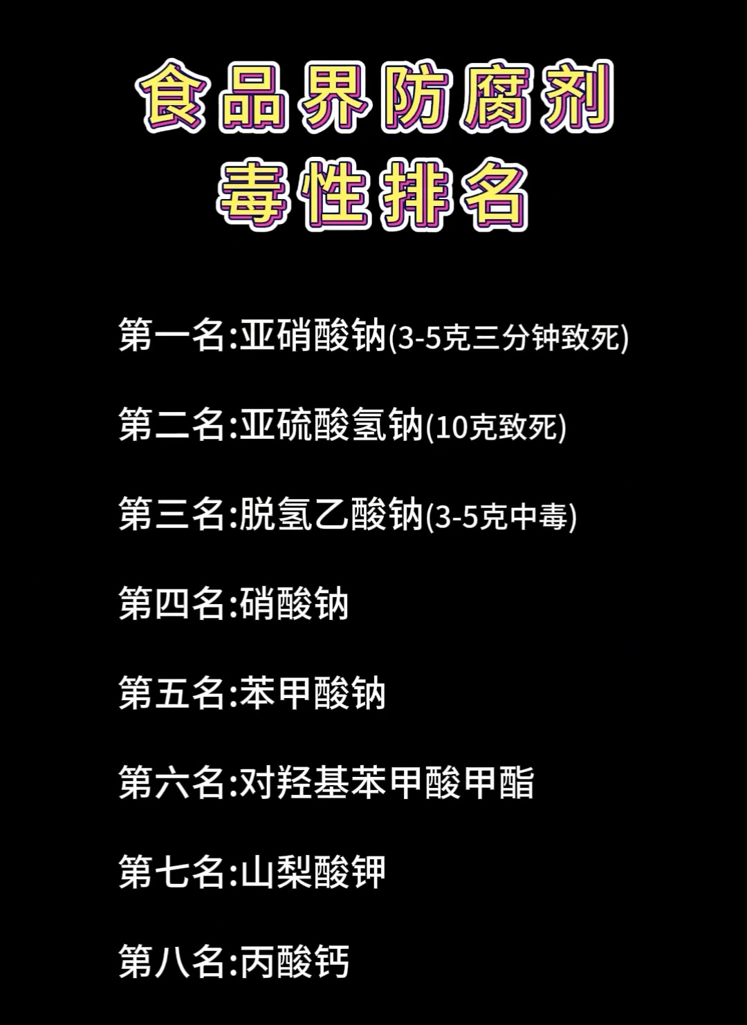 防腐剂有毒吗(食物防腐剂有毒吗)